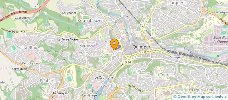 localisation de l'entreprise HOLDING GALOR à QUIMPER