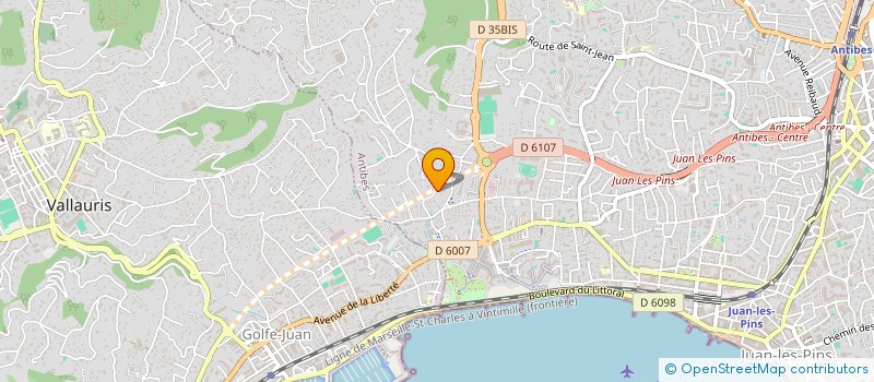 localisation de l'entreprise HOLDING GARINO  ANTIBES