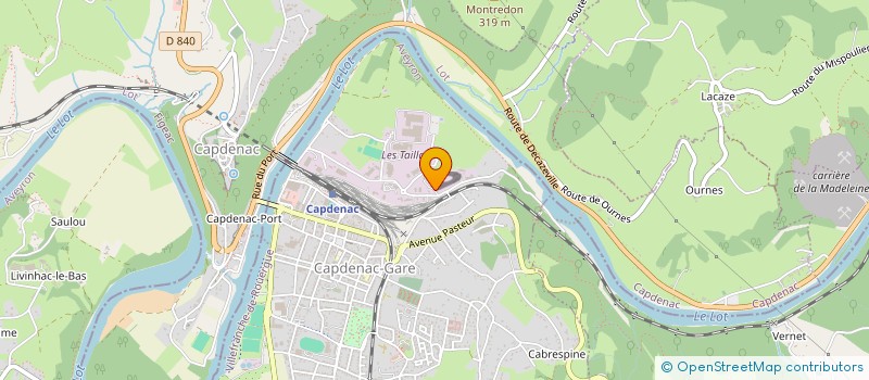 localisation de l'entreprise HOLDING GARRIDO  CAPDENAC-GARE