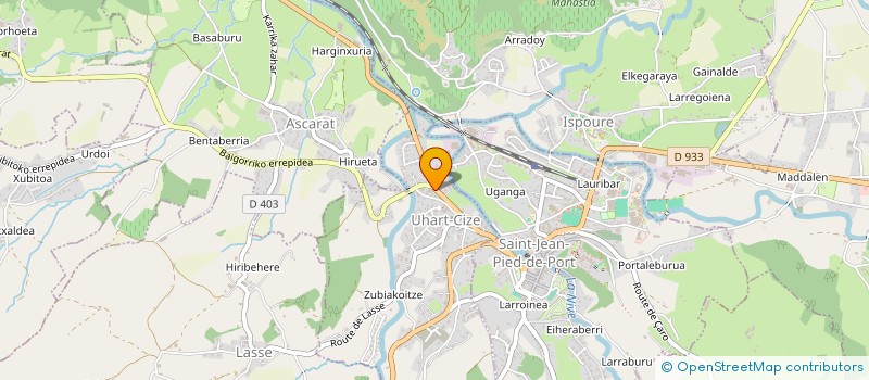 localisation de l'entreprise HOLDING GASTELLU  UHART-CIZE