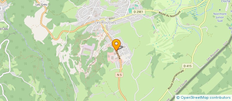 localisation de l'entreprise HOLDING GAUTHIER-MANUEL  LES ROUSSES