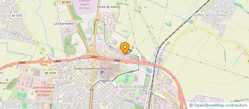 localisation de l'entreprise HOLDING GCIDB  DIJON