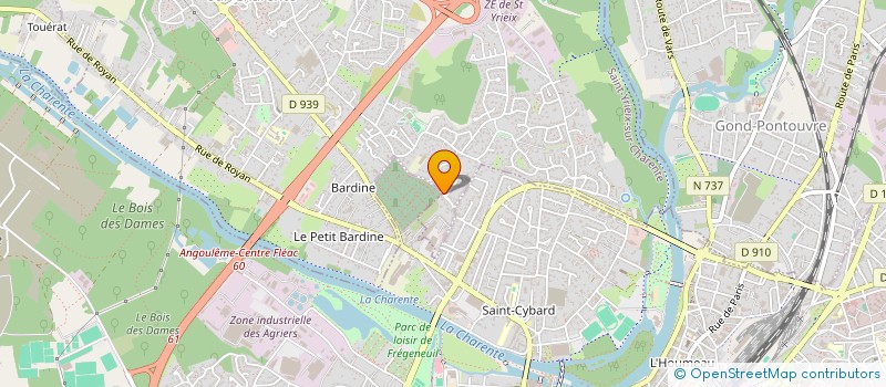 localisation de l'entreprise HOLDING GENERATIONS FUTURES  SAINT-YRIEIX-SUR-CHARENTE