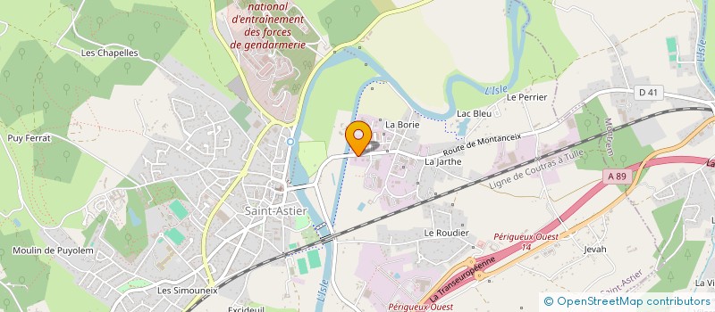 localisation de l'entreprise HOLDING GENSAC  SAINT-ASTIER