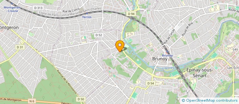 localisation de l'entreprise HOLDING GENTY à BRUNOY