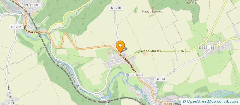 localisation de l'entreprise HOLDING GERARD  BOISMONT