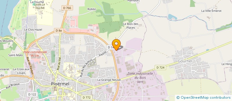 localisation de l'entreprise HOLDING GICQUEL  PLOERMEL