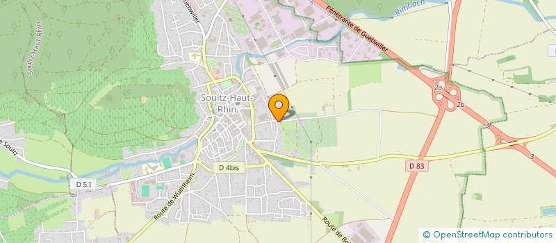 localisation de l'entreprise HOLDING GIULIANO  SOULTZ-HAUT-RHIN