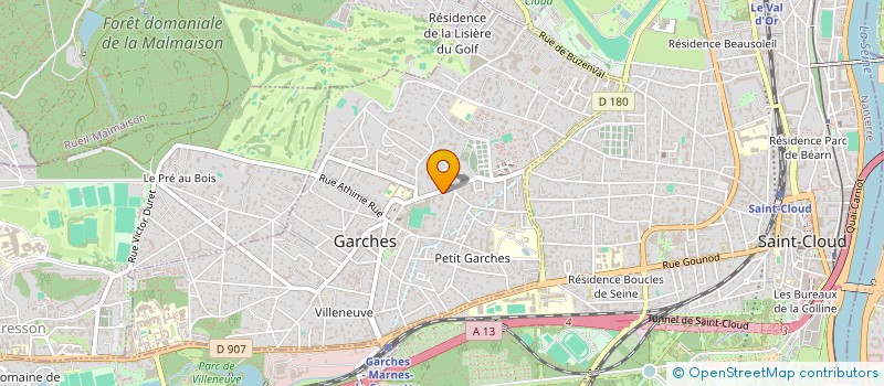 localisation de l'entreprise HOLDING GK à GARCHES