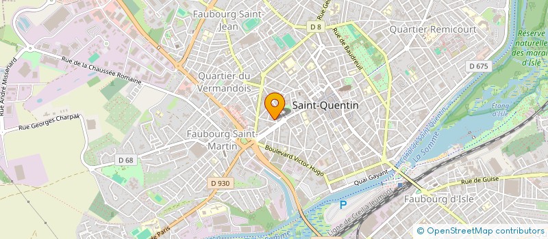 localisation de l'entreprise HOLDING GLADIEUX à SAINT-QUENTIN