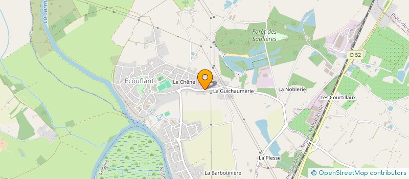 localisation de l'entreprise HOLDING GLM à ECOUFLANT