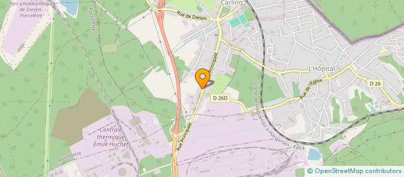 localisation de l'entreprise HOLDING GLM  CARLING