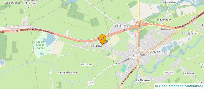 localisation de l'entreprise HOLDING GLOMOT  GOUZON