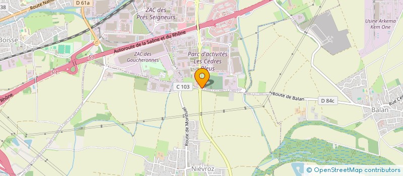 localisation de l'entreprise HOLDING GLSR AUTO  DAGNEUX