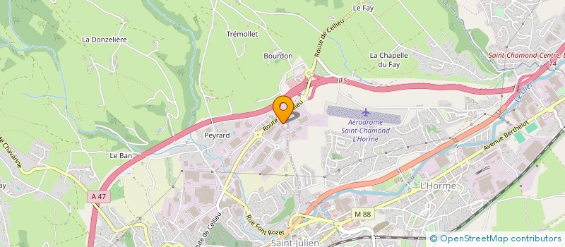 localisation de l'entreprise HOLDING GO à SAINT-CHAMOND