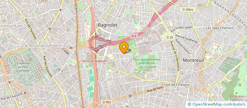 localisation de l'entreprise HOLDING GO INVEST à BAGNOLET