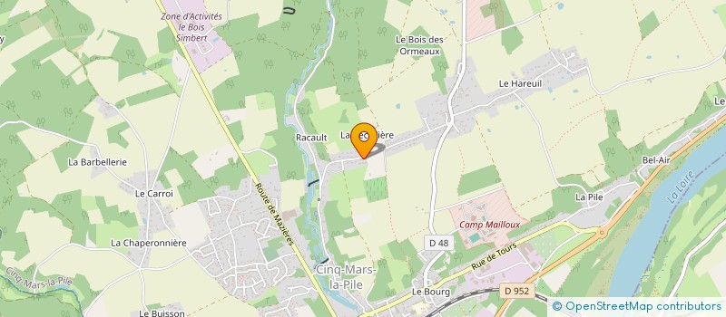 localisation de l'entreprise HOLDING GODINHO  CINQ-MARS-LA-PILE