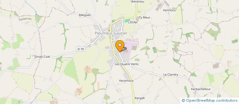 localisation de l'entreprise HOLDING GOURONNEC  PLEUMEUR-GAUTIER