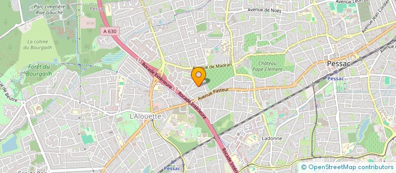 localisation de l'entreprise HOLDING GRAN D  PESSAC