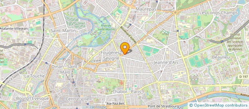 localisation de l'entreprise HOLDING GRAND CERF  RENNES