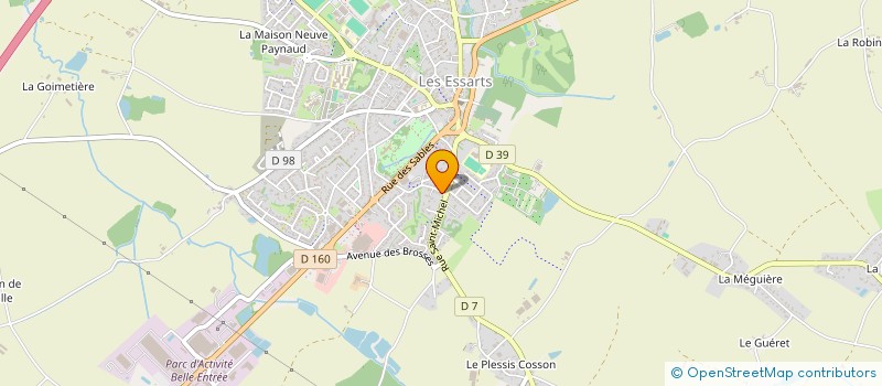 localisation de l'entreprise HOLDING GRELET à ESSARTS-EN-BOCAGE