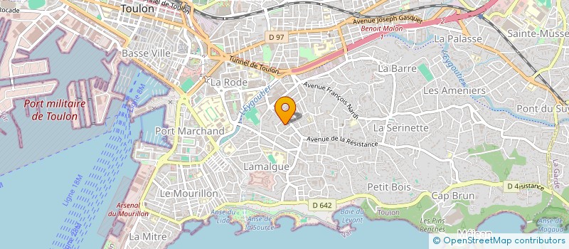 localisation de l'entreprise HOLDING GRINCOURT  TOULON