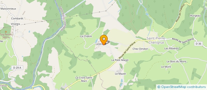 localisation de l'entreprise HOLDING GRIZON à SAINT-PIERRE-CHERIGNAT