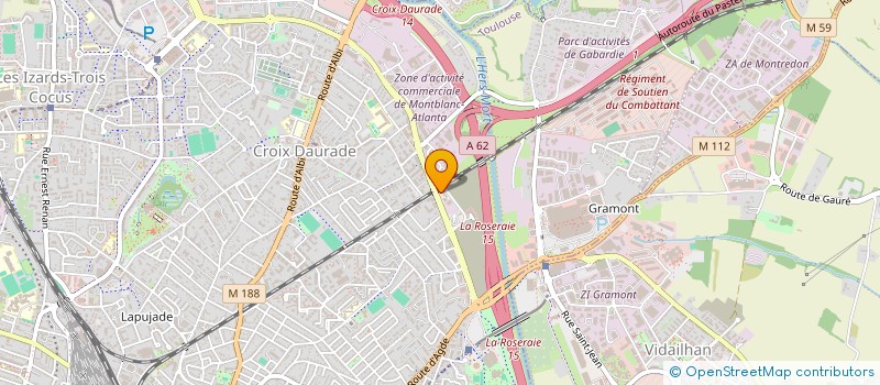 localisation de l'entreprise HOLDING GROUPE COMPAGNONS  TOULOUSE