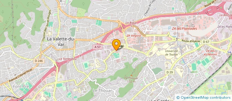 localisation de l'entreprise HOLDING GROUPE DADOURIAN à LA VALETTE-DU-VAR