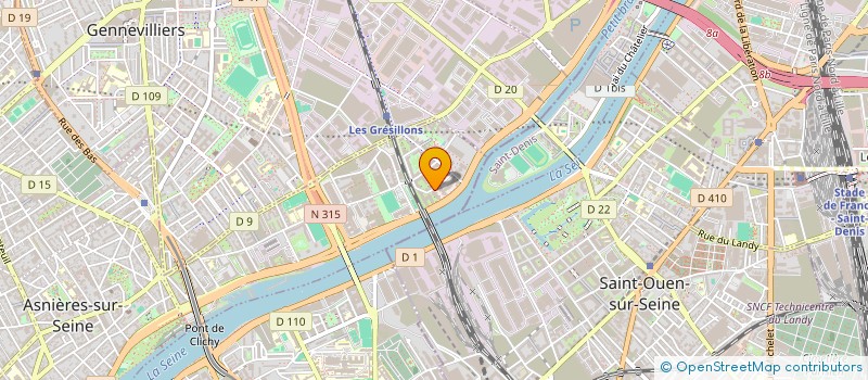 localisation de l'entreprise HOLDING GROUPE DIAGNOSTIC  ASNIERES-SUR-SEINE