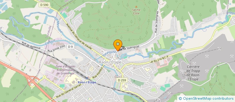 localisation de l'entreprise HOLDING GROUPE EDGAR  RAON-L'ETAPE