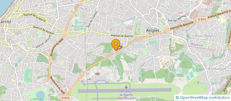 localisation de l'entreprise HOLDING GROUPE HOTELIER SEGERIC à ANGLET