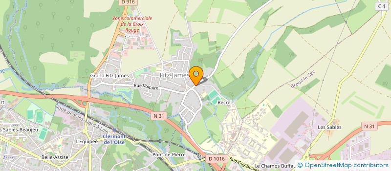 localisation de l'entreprise HOLDING GROUPE JADE  FITZ-JAMES