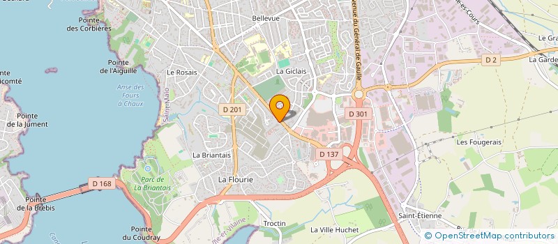 localisation de l'entreprise HOLDING GROUPE LORANT  SAINT-MALO