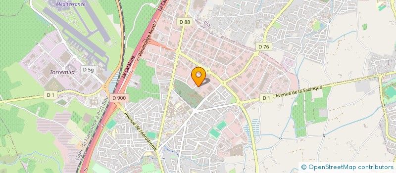 localisation de l'entreprise HOLDING GROUPE P.I  PERPIGNAN