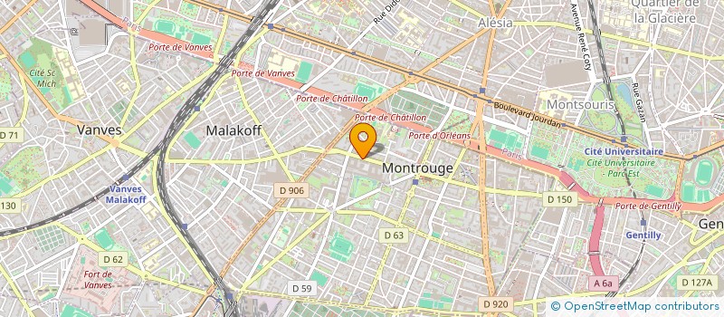 localisation de l'entreprise HOLDING GROUPE PRODEX  MONTROUGE