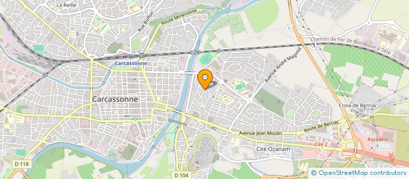 localisation de l'entreprise HOLDING GROUPE TCLM  CARCASSONNE