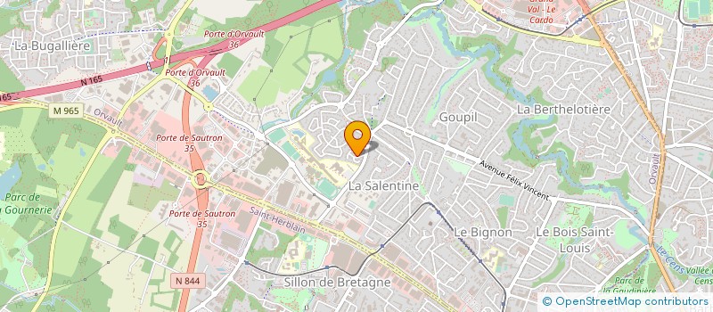 localisation de l'entreprise HOLDING GRS à ORVAULT