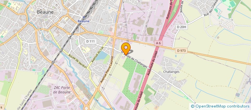 localisation de l'entreprise HOLDING GT à BEAUNE