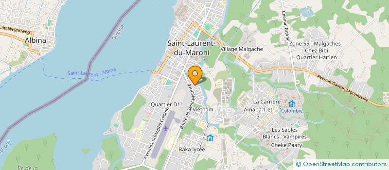 localisation de l'entreprise HOLDING GTT  SAINT-LAURENT-DU-MARONI