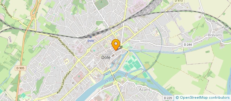 localisation de l'entreprise HOLDING GUCCINI à DOLE