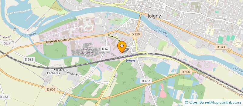 localisation de l'entreprise HOLDING GUDIN  JOIGNY