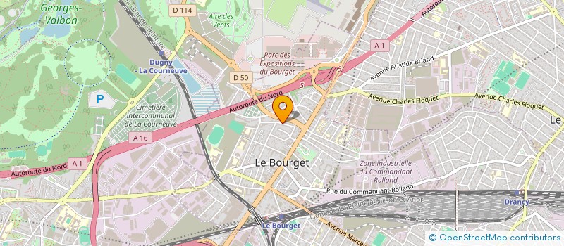 localisation de l'entreprise HOLDING GUENDOUZI à LE BOURGET