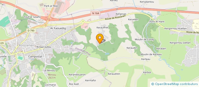 localisation de l'entreprise HOLDING GUENNIC  PLOUGUERNEVEL