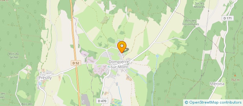 localisation de l'entreprise HOLDING GUERIN  DOMPIERRE-SUR-MONT