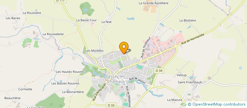localisation de l'entreprise HOLDING GUERIN ERIC  LASSAY-LES-CHATEAUX