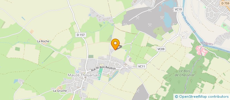 localisation de l'entreprise HOLDING GUERINEAU SLC  THOUARS