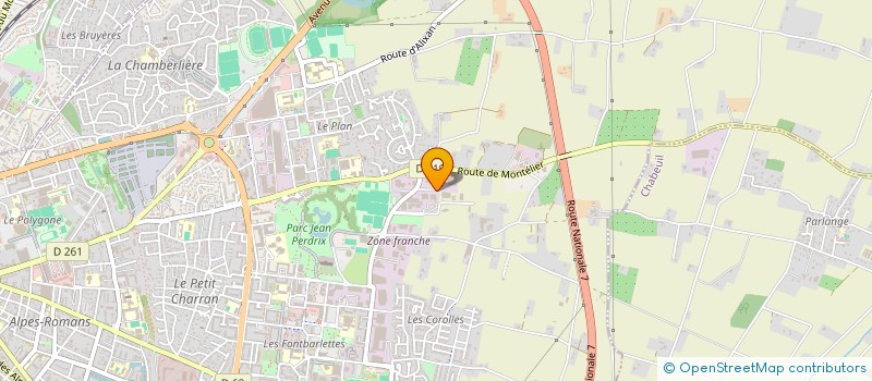 localisation de l'entreprise HOLDING GUIBERT  VALENCE