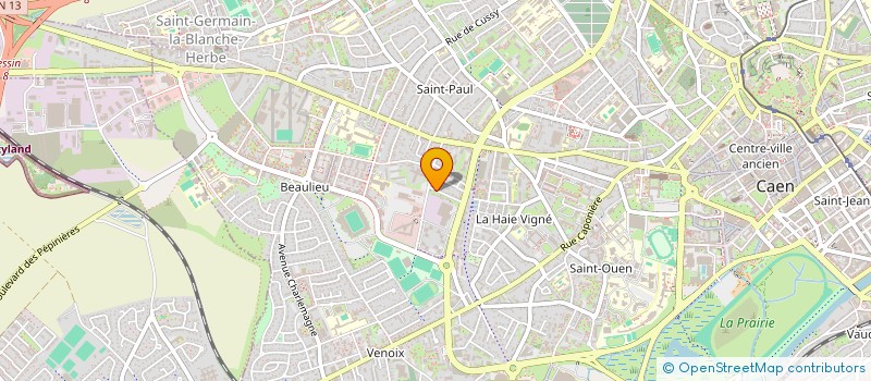localisation de l'entreprise HOLDING GUIBERT à CAEN