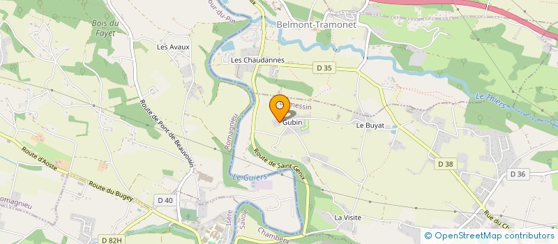 localisation de l'entreprise HOLDING GUINCHARD  BELMONT-TRAMONET